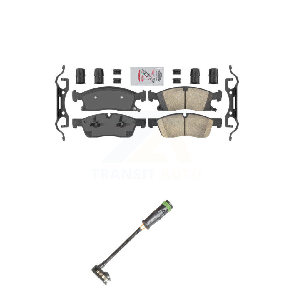 Ceramic Brake Pads & Wear Sensor Front Kit For Mercedes-Benz GLE400 GL350 GLS450