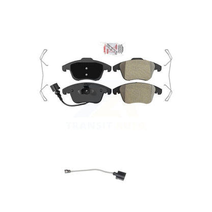 Ceramic Disc Brake Pads And Wear Sensors Front Kit For Volkswagen Tiguan Limited