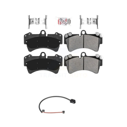Ceramic Disc Brake Pads And Wear Sensors Front Kit For Audi Q7 Porsche Cayenne