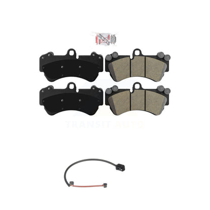 Ceramic Disc Brake Pads And Wear Sensors Front Kit For Porsche Cayenne