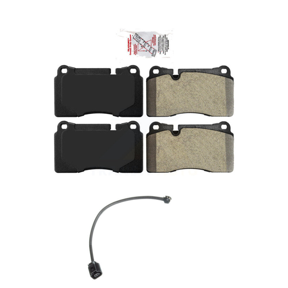 Ceramic Disc Brake Pads And Wear Sensors Front Kit For Volkswagen Touareg