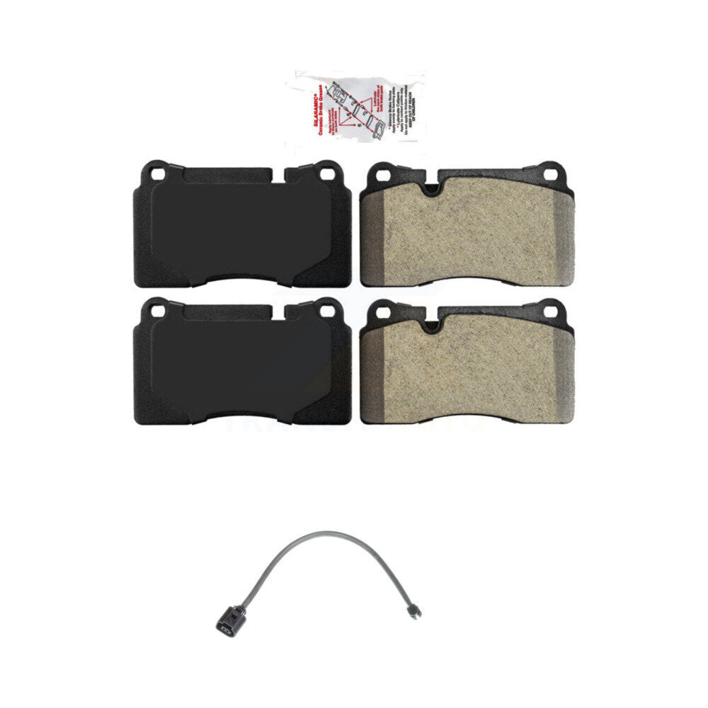 Ceramic Disc Brake Pads And Wear Sensors Front Kit For Volkswagen Touareg