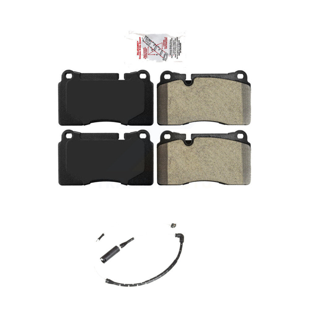 Ceramic Disc Brake Pads And Wear Sensors Front Kit For Land Rover Range