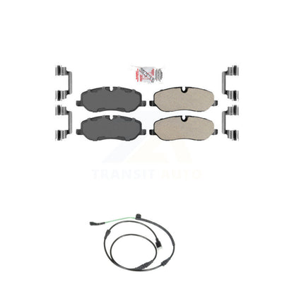 Ceramic Disc Brake Pad & Wear Sensor Front Kit For 2005-2009 Land Rover LR3 4.4L