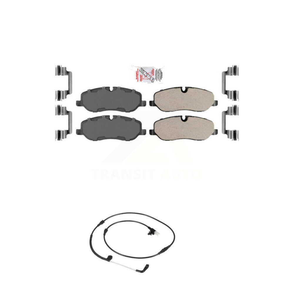 Ceramic Disc Brake Pads And Wear Sensors Front Kit For Land Rover Range Sport