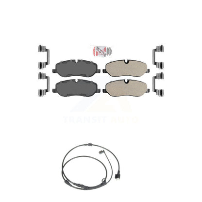Ceramic Disc Brake Pads And Wear Sensors Front Kit For Land Rover Range Sport