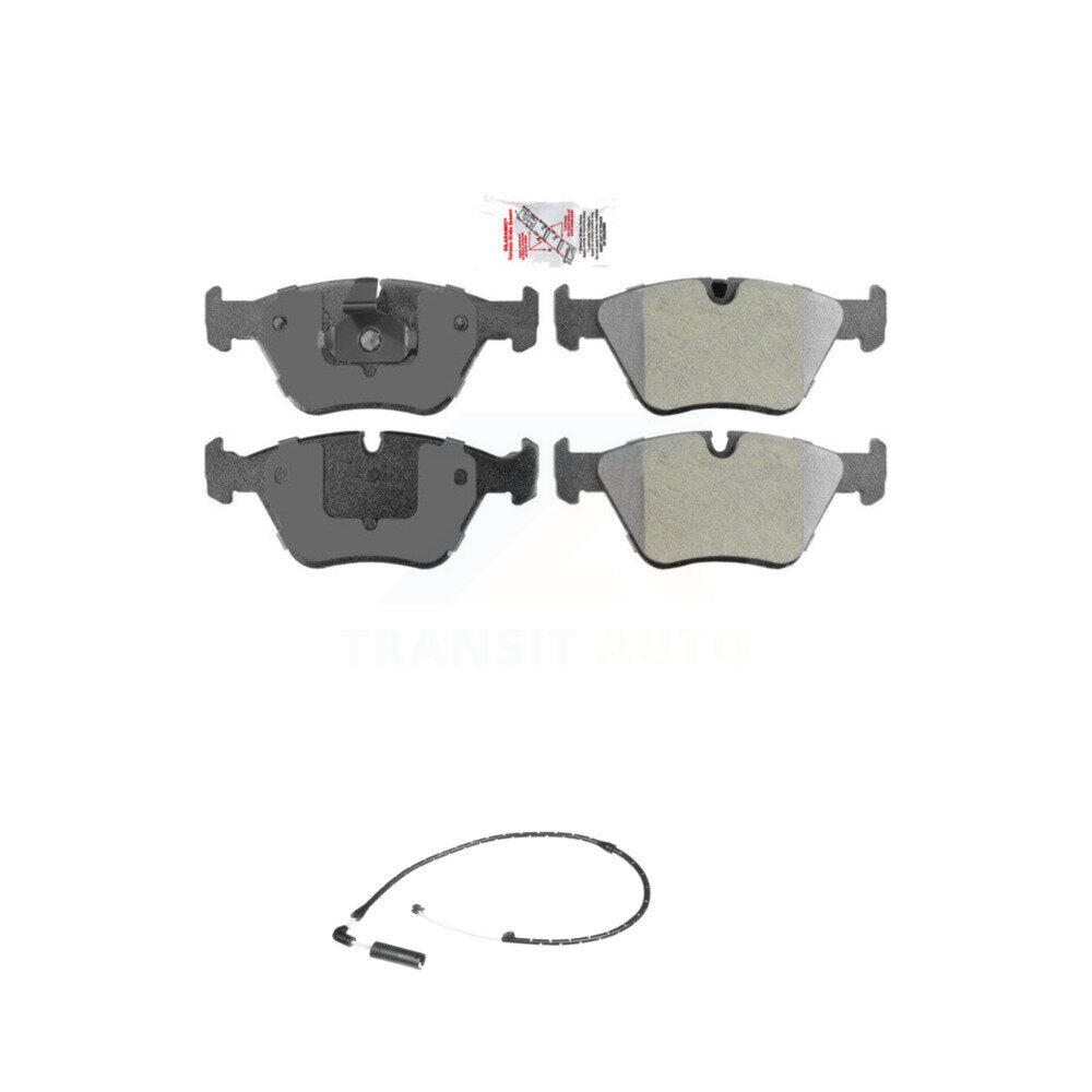 Ceramic Disc Brake Pads And Wear Sensors Front Kit For 2004-2010 BMW X3