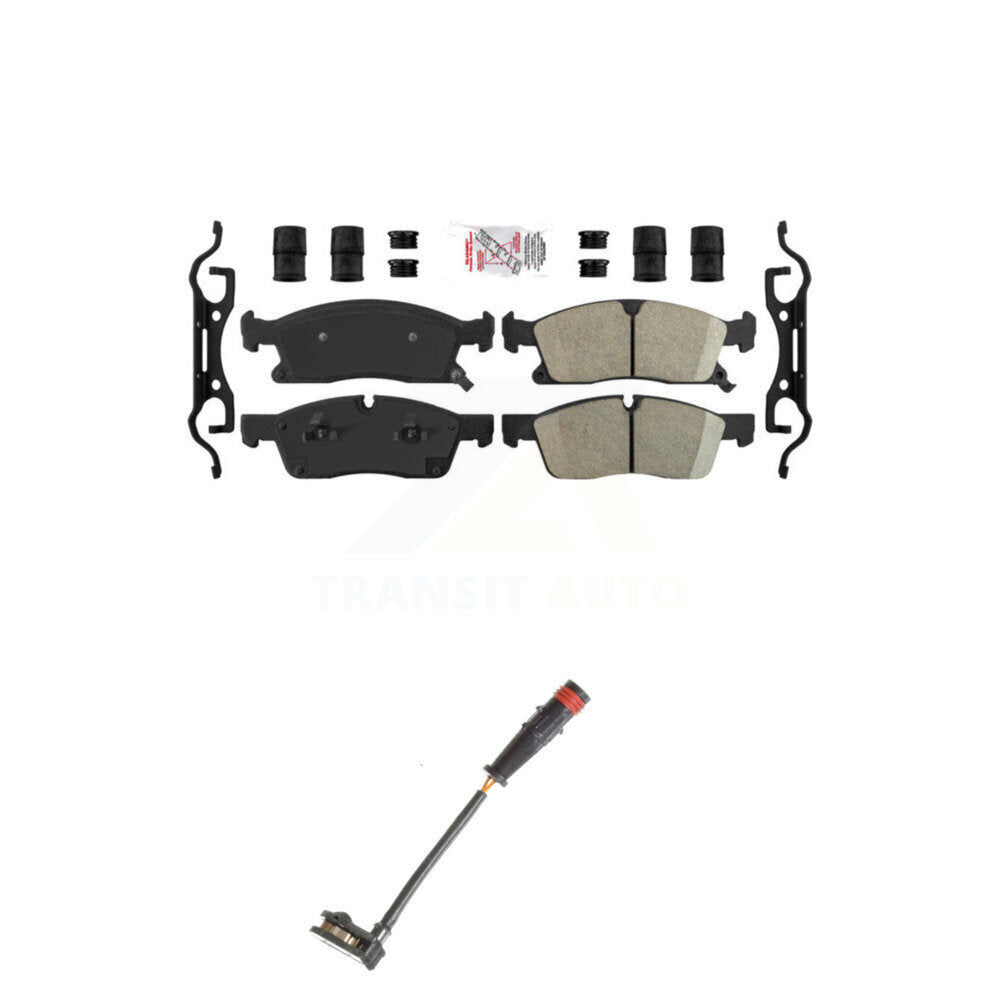 Ceramic Brake Pads & Wear Sensor Front Kit For Mercedes-Benz ML350 GLE350 GLE400