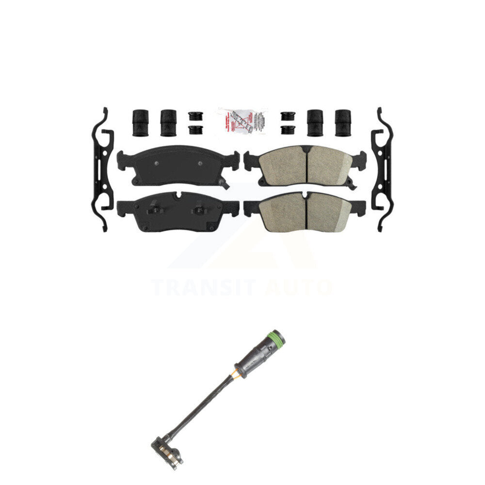 Ceramic Brake Pads & Wear Sensor Front Kit For Mercedes-Benz GLE400 GL350 GLS450