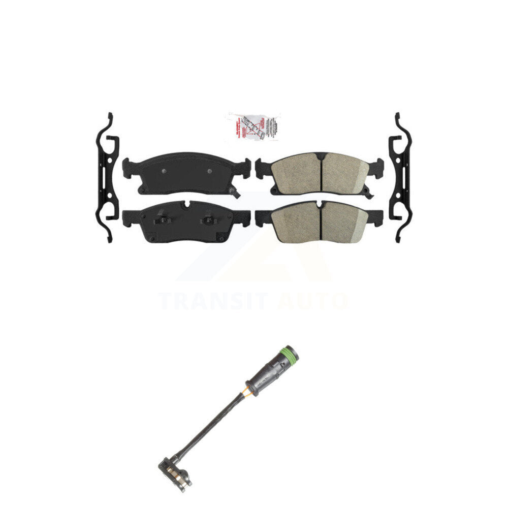 Ceramic Brake Pads & Wear Sensor Front Kit For Mercedes-Benz GLE400 GL350 GLS450