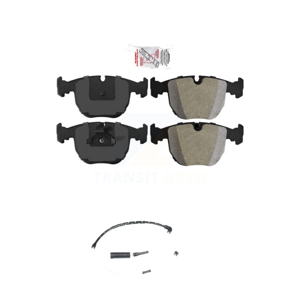 Ceramic Disc Brake Pads And Wear Sensors Front Kit For Land Rover Range