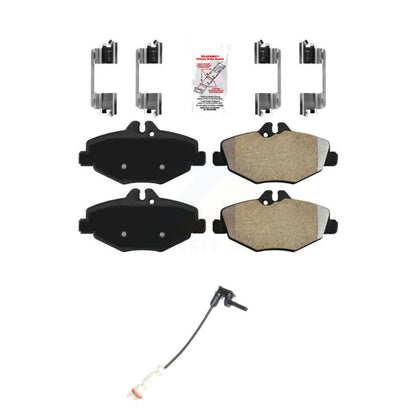 Ceramic Brake Pad & Wear Sensor Front Kit For Mercedes-Benz E320 Sedan with 3.2L
