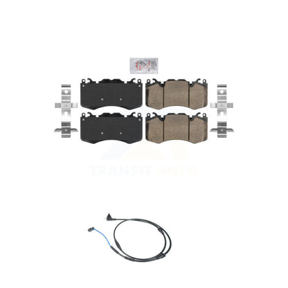 Ceramic Disc Brake Pads And Wear Sensors Front Kit For Land Rover Range Sport