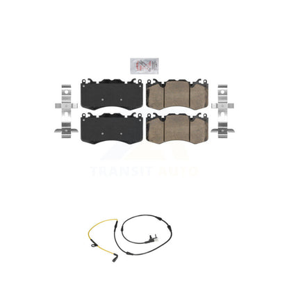 Ceramic Disc Brake Pads And Wear Sensors Front Kit For Land Rover Range Sport
