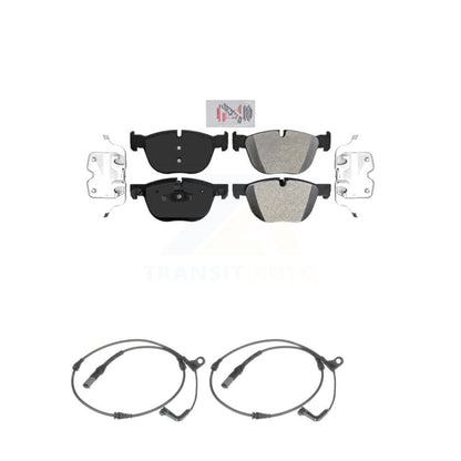 Ceramic Disc Brake Pads And Wear Sensors Front Kit For BMW X5 X6