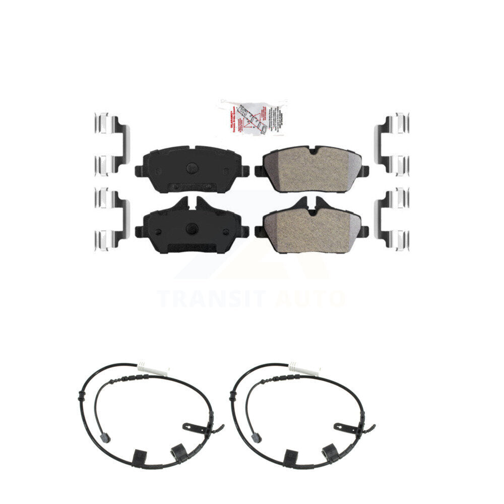 Ceramic Disc Brake Pads And Wear Sensors Front Kit For Mini Cooper