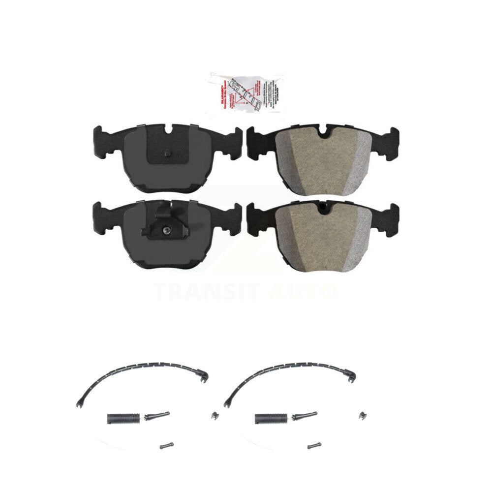 Ceramic Disc Brake Pads And Wear Sensors Front Kit For Land Rover Range