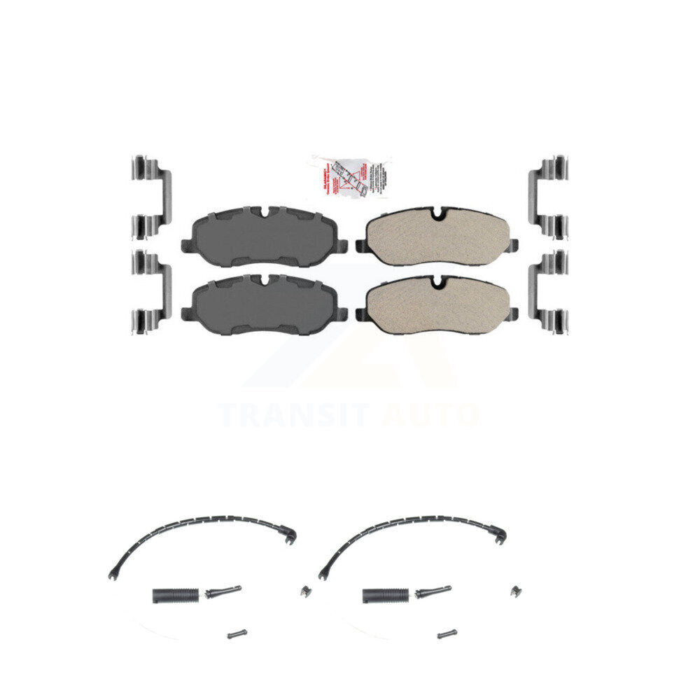 Ceramic Disc Brake Pads And Wear Sensors Front Kit For Land Rover Range