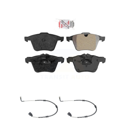 Ceramic Disc Brake Pads And Wear Sensors Front Kit For Jaguar XF XJ