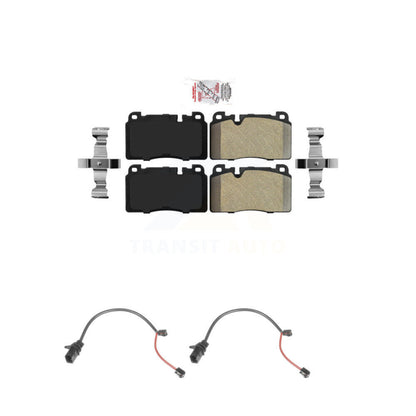 Ceramic Disc Brake Pads And Wear Sensors Front Kit For Audi Q5