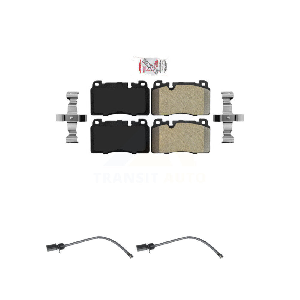 Ceramic Disc Brake Pads And Wear Sensors Front Kit For Audi Q5