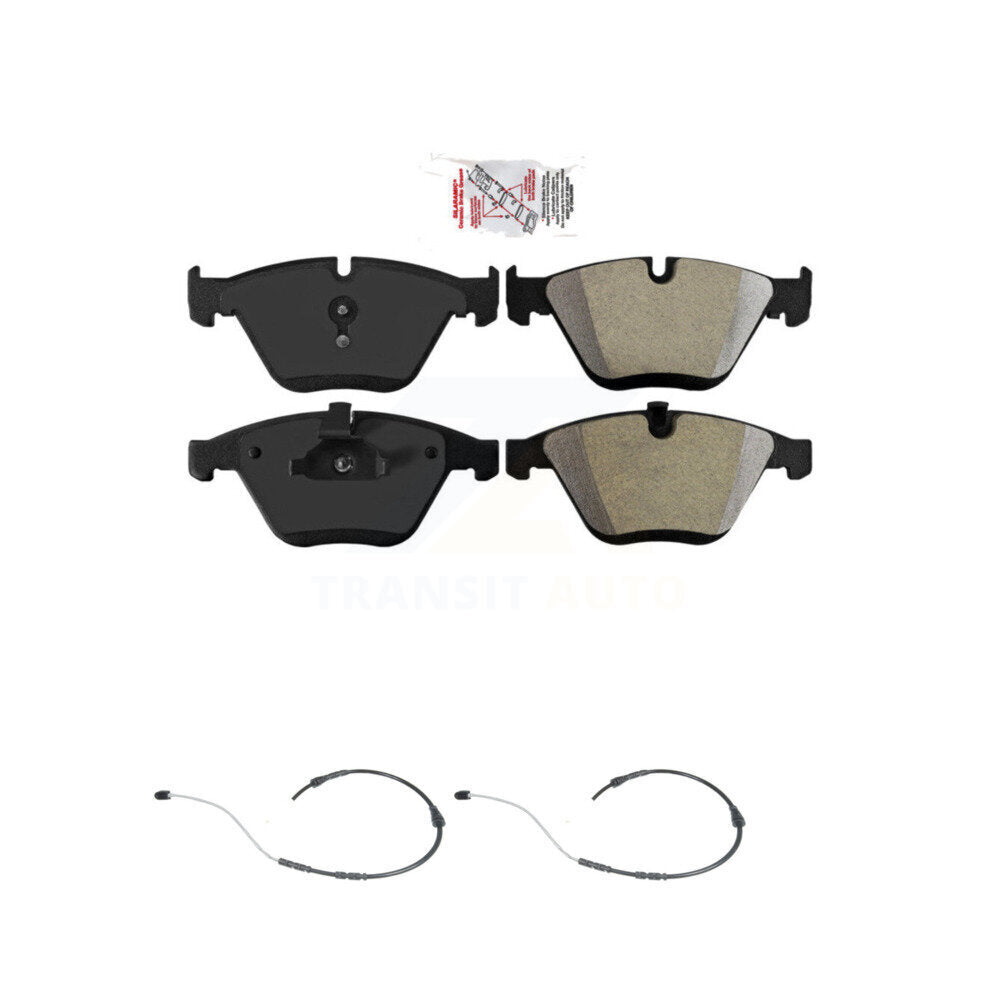 Ceramic Disc Brake Pads And Wear Sensors Front Kit For BMW X1