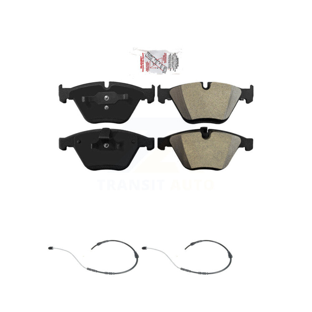 Ceramic Disc Brake Pads And Wear Sensors Front Kit For BMW X1