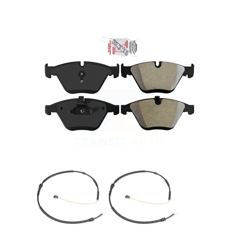 Ceramic Disc Brake Pads And Wear Sensors Front Kit For BMW 328i xDrive X1