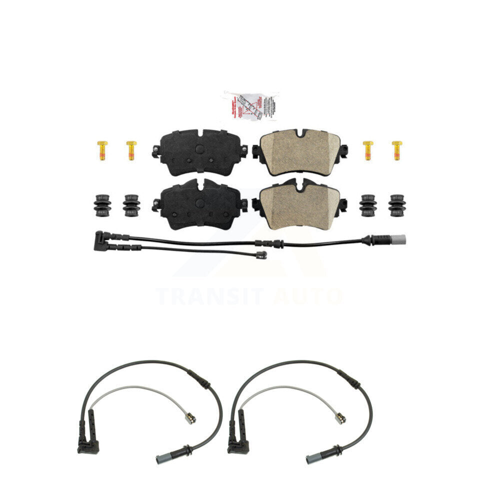Ceramic Disc Brake Pads And Extra Wear Sensors Front Kit For Mini Cooper Clubman