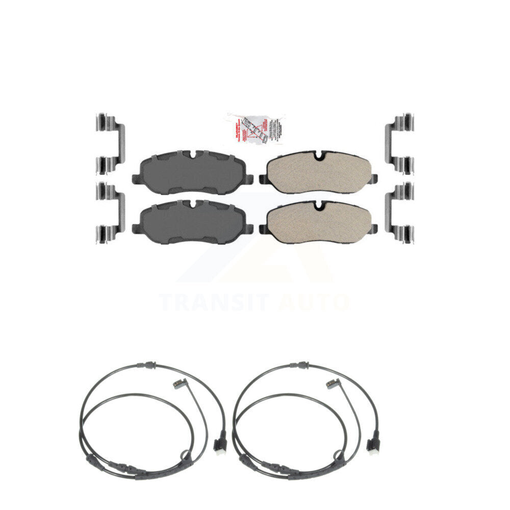 Ceramic Disc Brake Pads And Wear Sensors Front Kit For Land Rover Range Sport