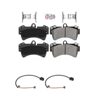 Ceramic Disc Brake Pads And Wear Sensors Front Kit For Audi Q7 Porsche Cayenne