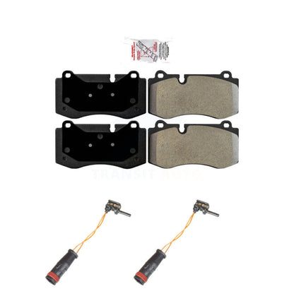 Ceramic Disc Brake Pads Wear Sensor Front Kit For Mercedes-Benz SL550 S350 CL550
