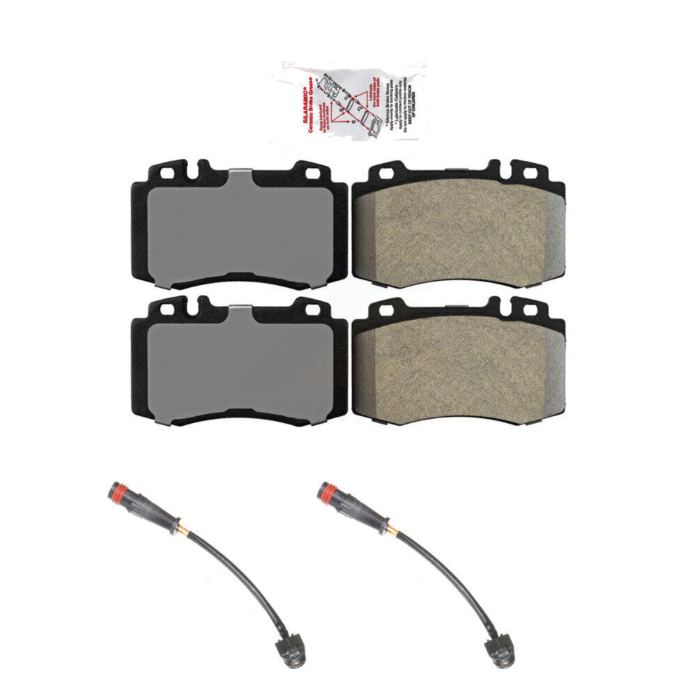 Ceramic Disc Brake Pad & Wear Sensor Front Kit For Mercedes-Benz SL500 SLK55 AMG