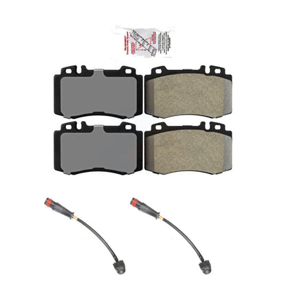 Ceramic Disc Brake Pad & Wear Sensor Front Kit For Mercedes-Benz SL500 SLK55 AMG
