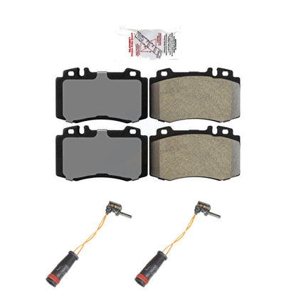 Ceramic Brake Pad Wear Sensor Front Kit For Mercedes-Benz E350 C230 SL500 SLK350