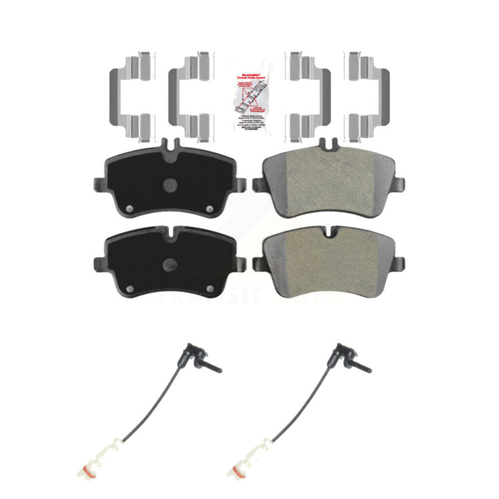 Ceramic Brake Pad Wear Sensor Front Kit For Mercedes-Benz CLK320 Coupe with 3.2L