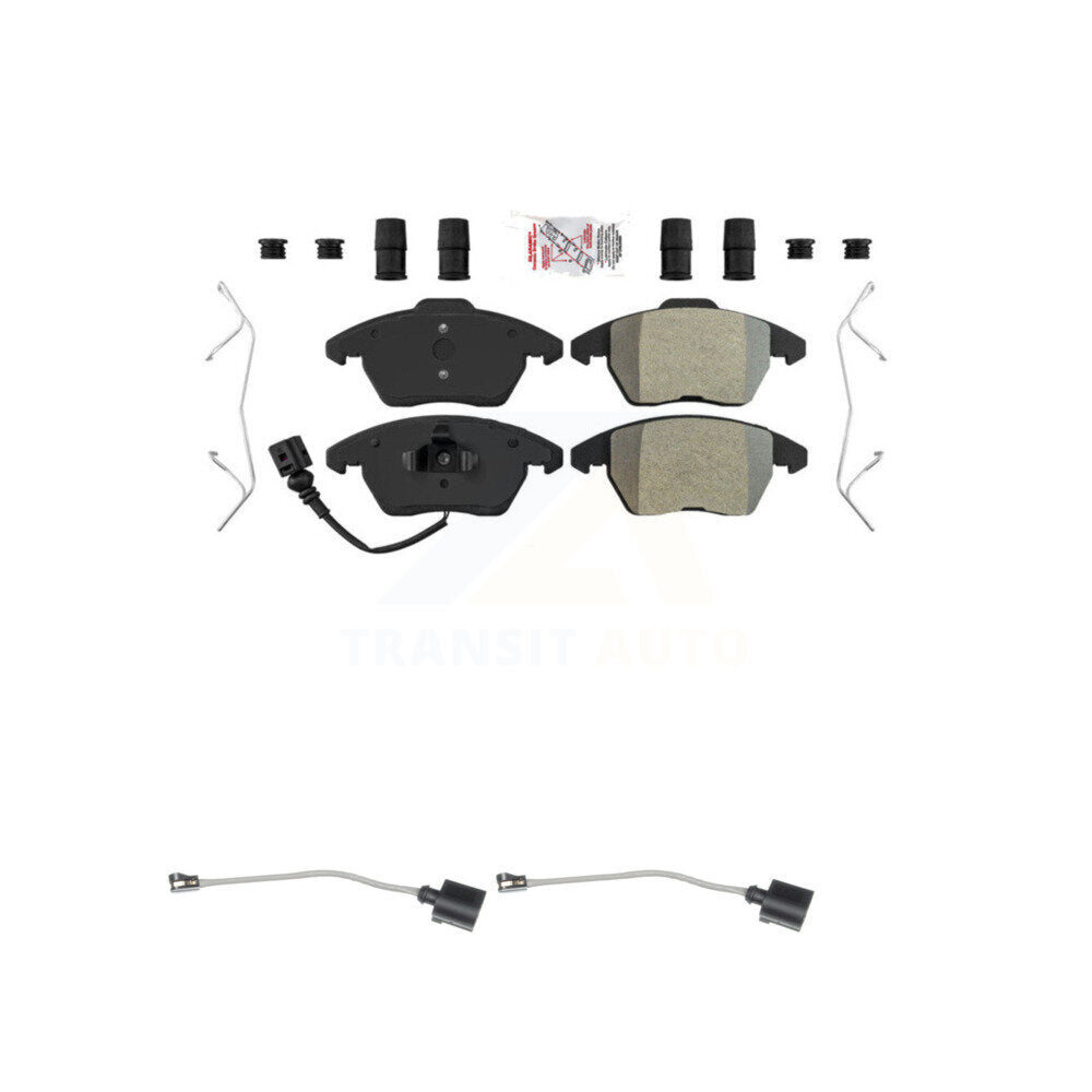 Ceramic Brake Pad And Extra Wear Sensor Front Kit For Audi A3 Quattro Volkswagen
