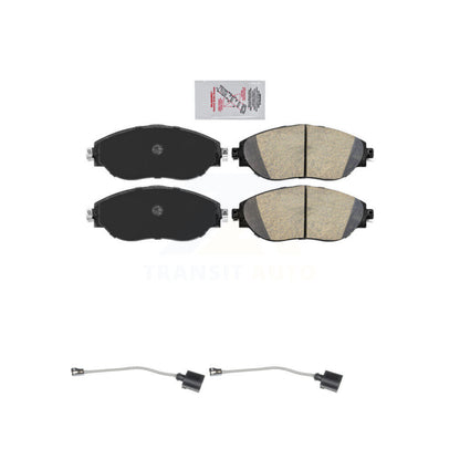 Ceramic Brake Pad Extra Wear Sensor Front Kit For Volkswagen Tiguan Jetta Audi R