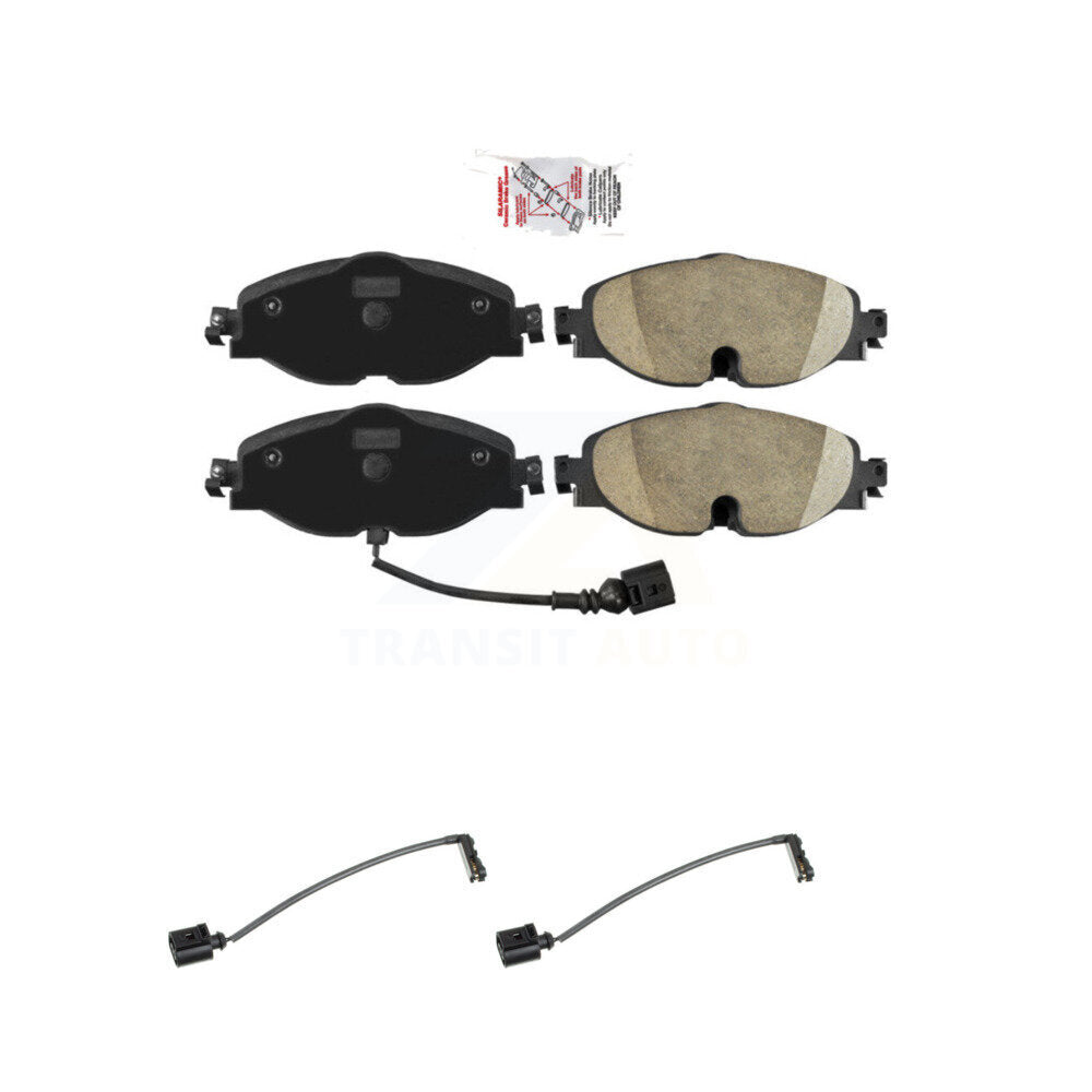 Ceramic Brake Pad Extra Wear Sensor Front Kit For Audi TT Quattro Base with 2.0L