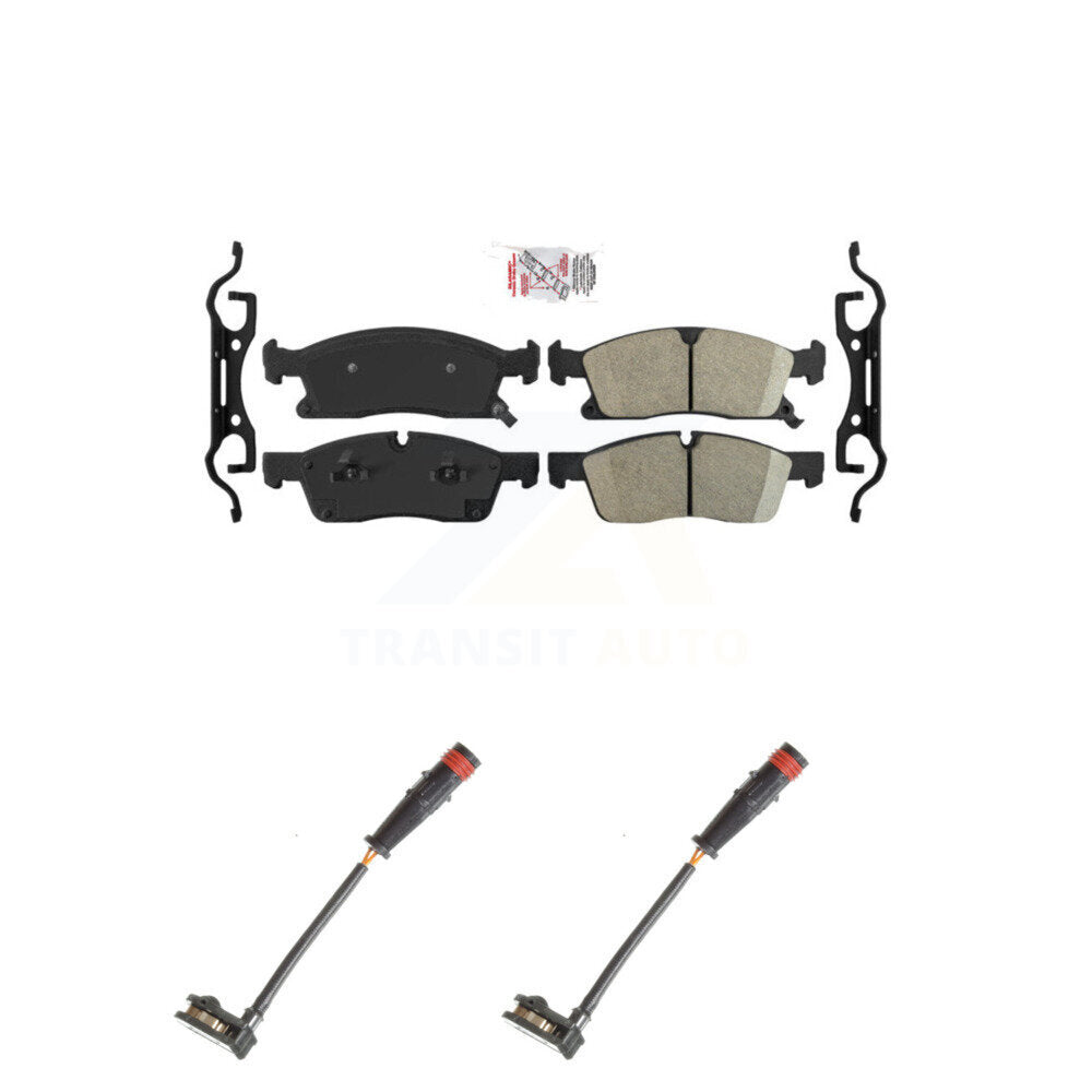 Ceramic Brake Pads & Wear Sensor Front Kit For Mercedes-Benz ML350 GLE350 GLE400