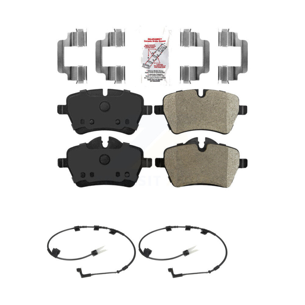 Ceramic Disc Brake Pads And Wear Sensors Front Kit For Mini Cooper
