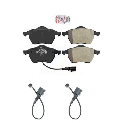 Ceramic Disc Brake Pads And Extra Wear Sensors Front Kit For Audi TT Quattro
