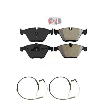 Ceramic Disc Brake Pads And Wear Sensors Front Kit For BMW 328i