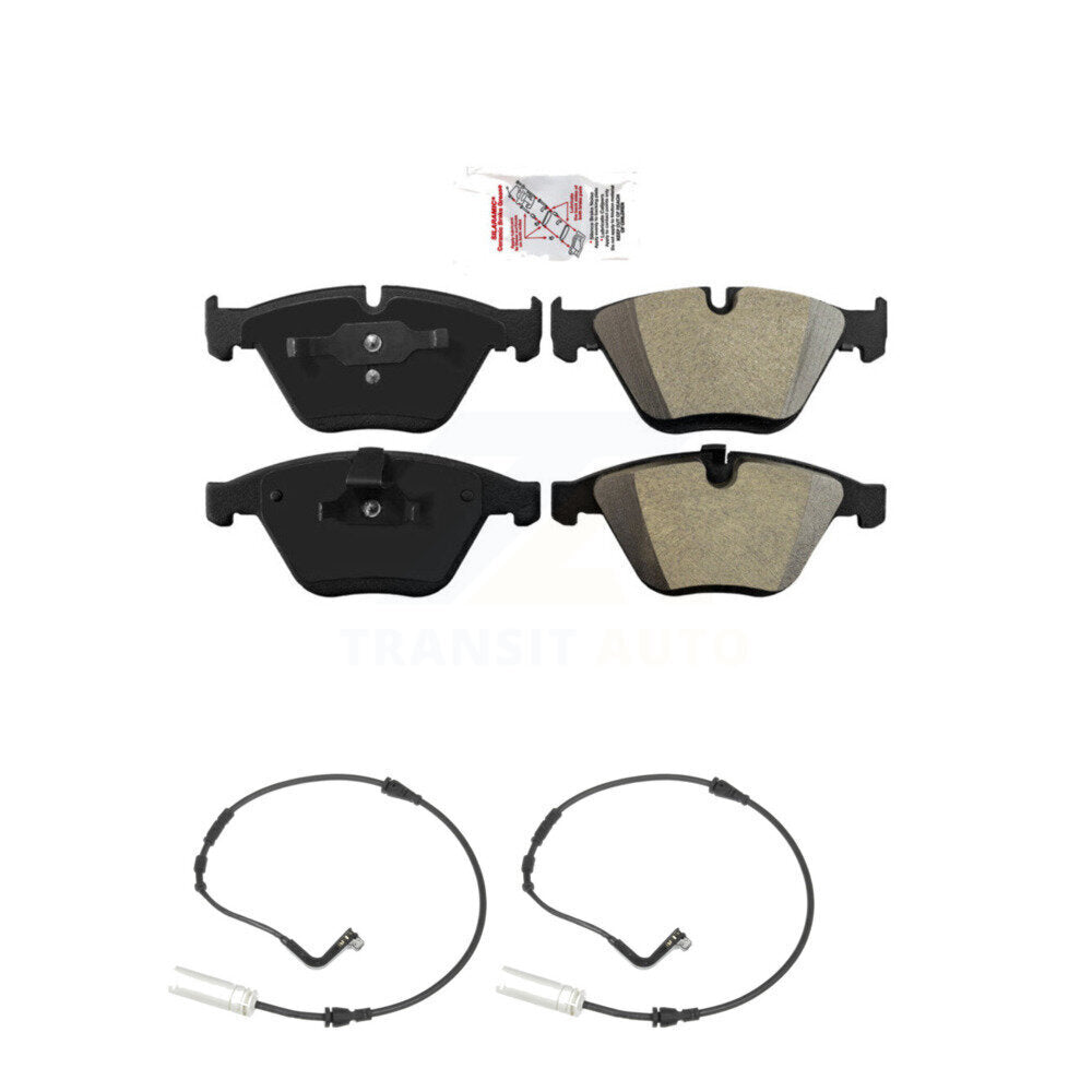Ceramic Disc Brake Pads And Wear Sensors Front Kit For BMW 328i 323i