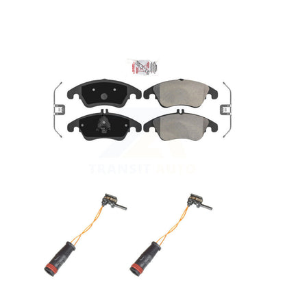 Ceramic Brake Pads & Wear Sensor Front Kit For Mercedes-Benz C300 E350 C350 E550