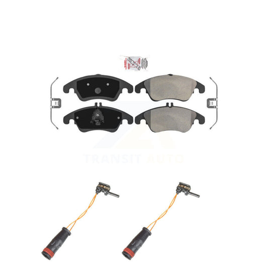 Ceramic Brake Pads & Wear Sensor Front Kit For Mercedes-Benz C300 E350 C350 E550
