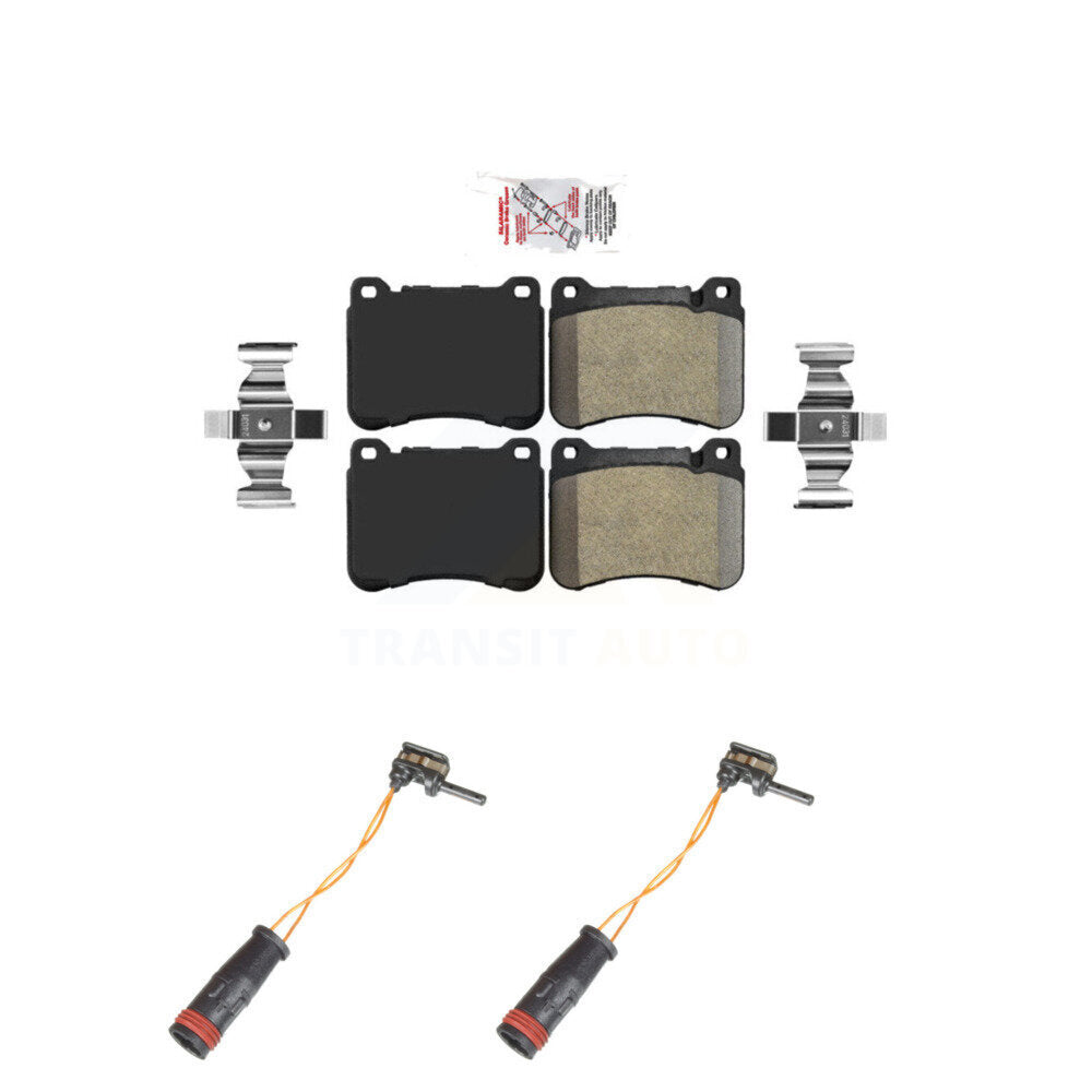 Ceramic Brake Pad And Wear Sensor Front Kit For Mercedes-Benz SLK350 C230 SLK280
