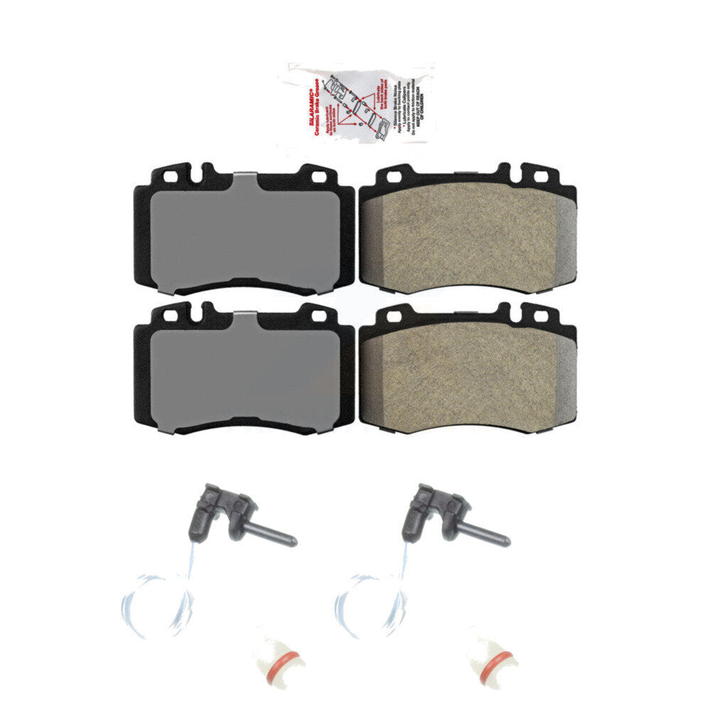 Ceramic Brake Pad & Wear Sensor Front Kit For Mercedes-Benz ML500 ML430 ML55 AMG