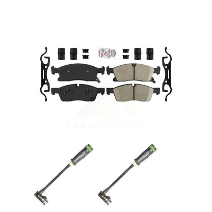 Ceramic Brake Pads & Wear Sensor Front Kit For Mercedes-Benz GLE400 GL350 GLS450