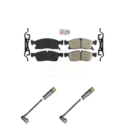 Ceramic Brake Pads & Wear Sensor Front Kit For Mercedes-Benz GLE400 GL350 GLS450